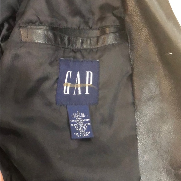 Black genuine leather jacket size large - Picture 5 of 5